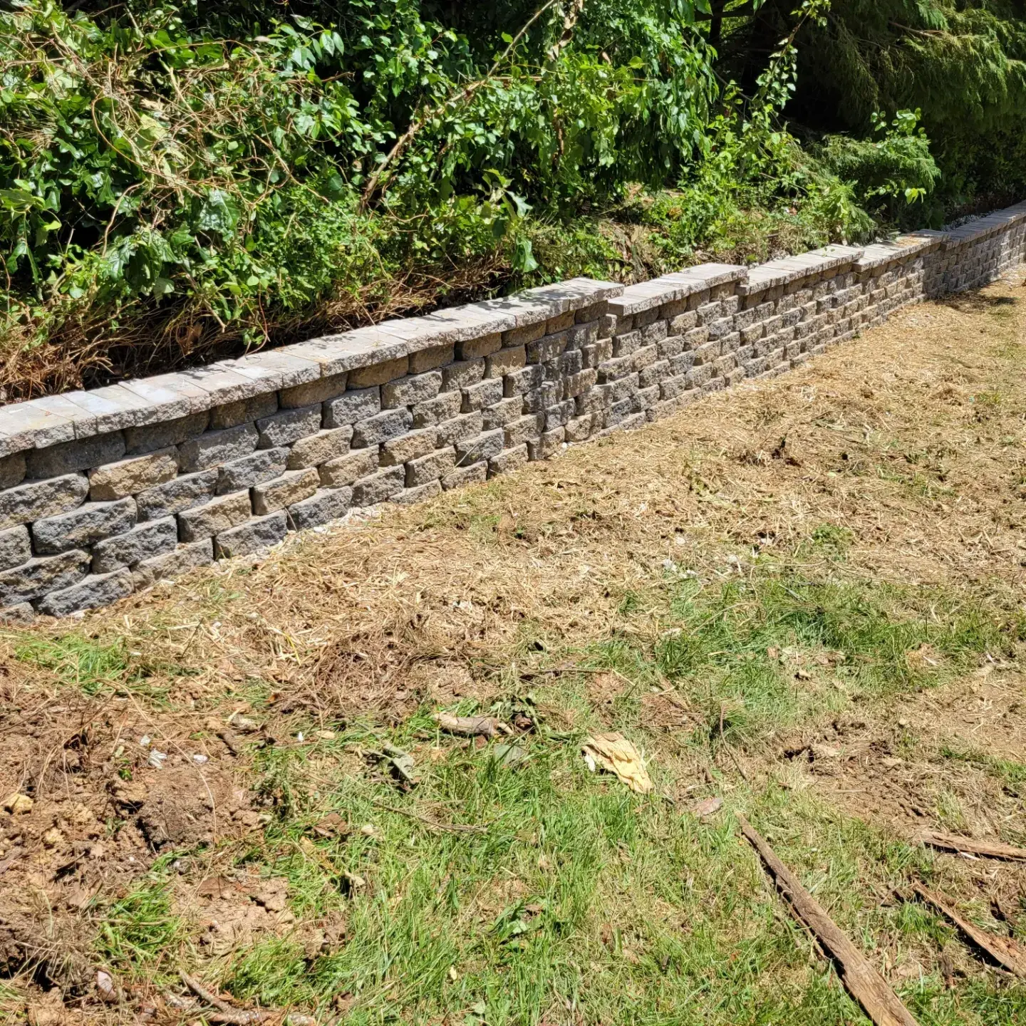 Completed landscaping project
